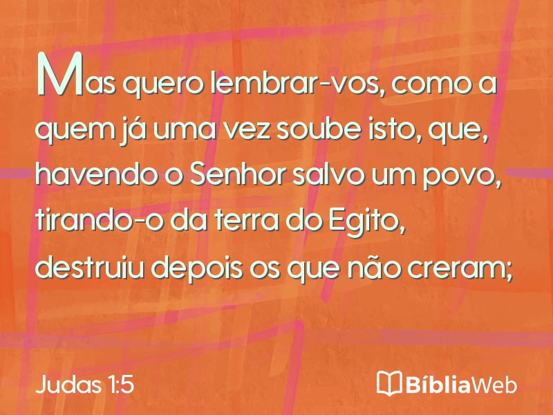 Judas 1:5 em imagem para compartilhar