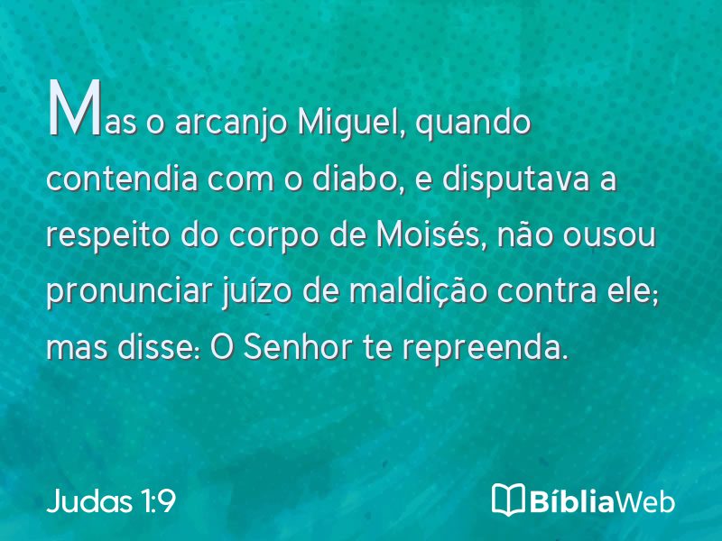 Judas 1:9 em imagem para compartilhar