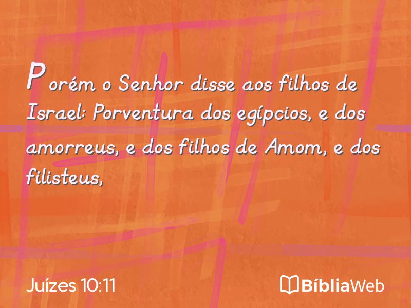 Juízes 10:11 em imagem para compartilhar