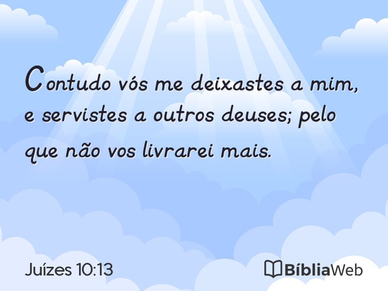 Juízes 10:13 em imagem para compartilhar