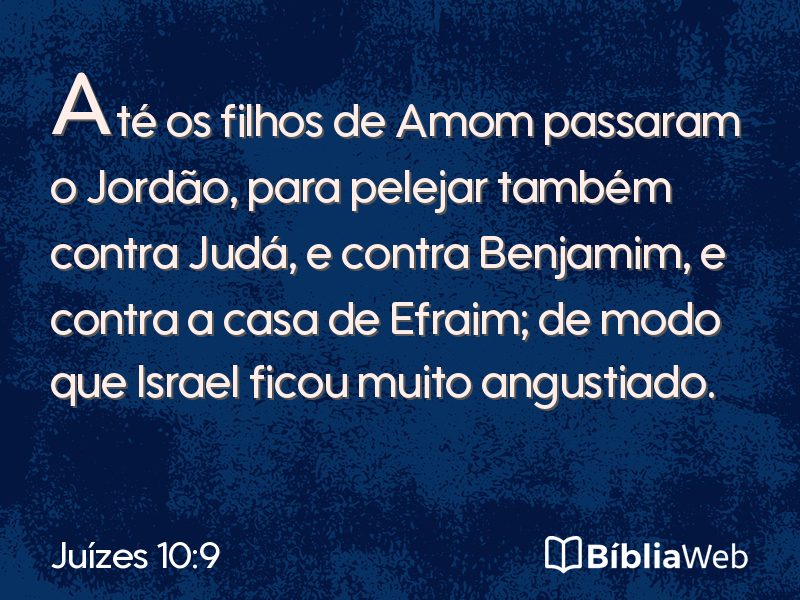 Juízes 10:9 em imagem para compartilhar