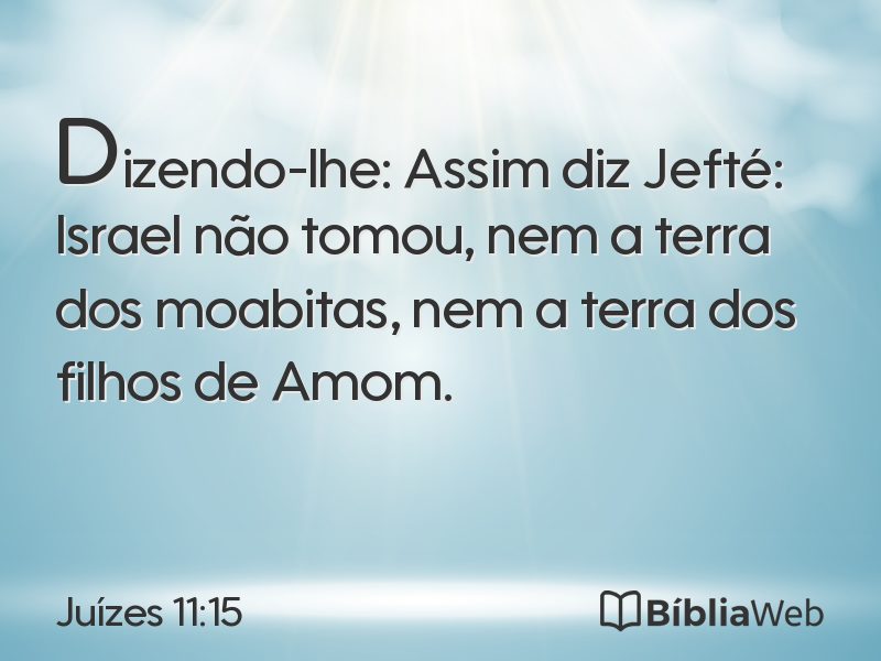 Juízes 11:15 em imagem para compartilhar