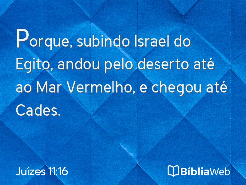 Juízes 11:16 em imagem para compartilhar