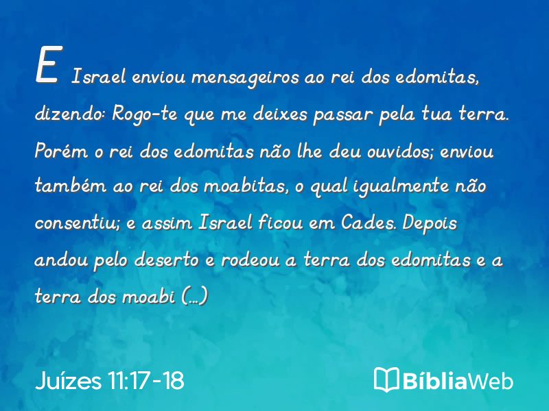 Juízes 11:17-18 em imagem para compartilhar