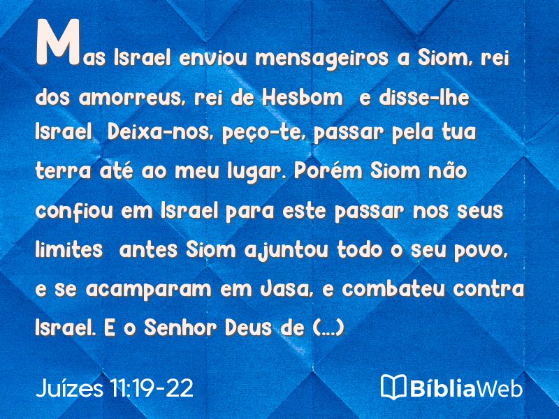 Juízes 11:19-22 em imagem para compartilhar