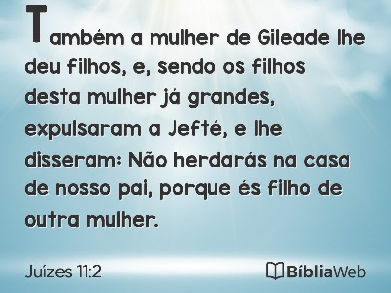 Juízes 11:2 em imagem para compartilhar