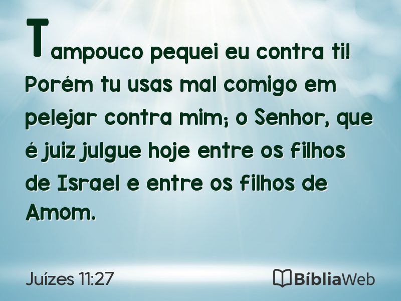 Juízes 11:27 em imagem para compartilhar
