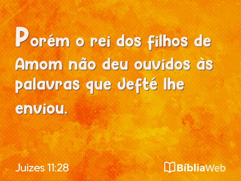 Juízes 11:28 em imagem para compartilhar