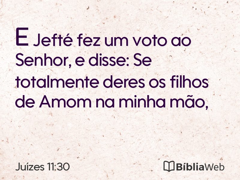 Juízes 11:30 em imagem para compartilhar