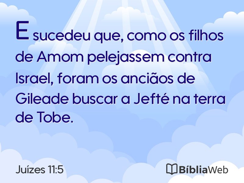 Juízes 11:5 em imagem para compartilhar