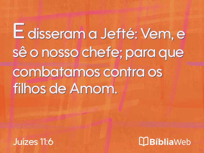 Juízes 11:6 em imagem para compartilhar