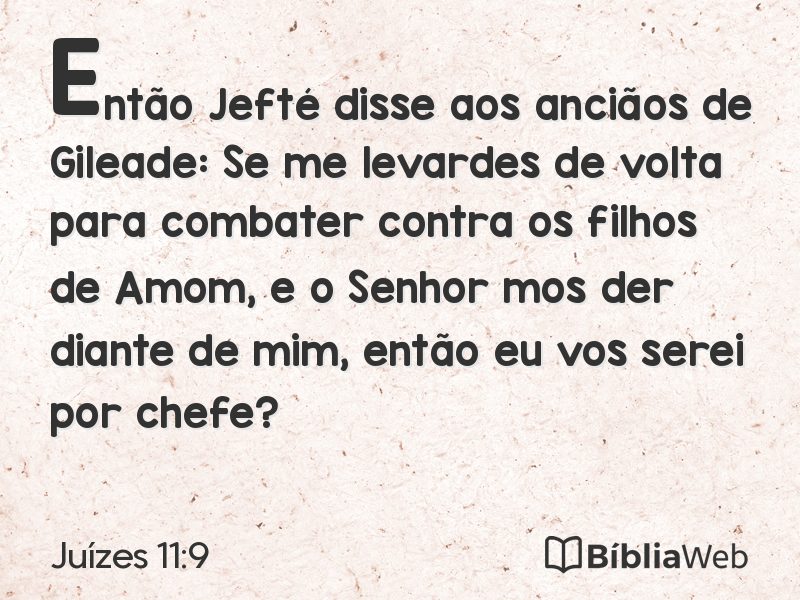 Juízes 11:9 em imagem para compartilhar