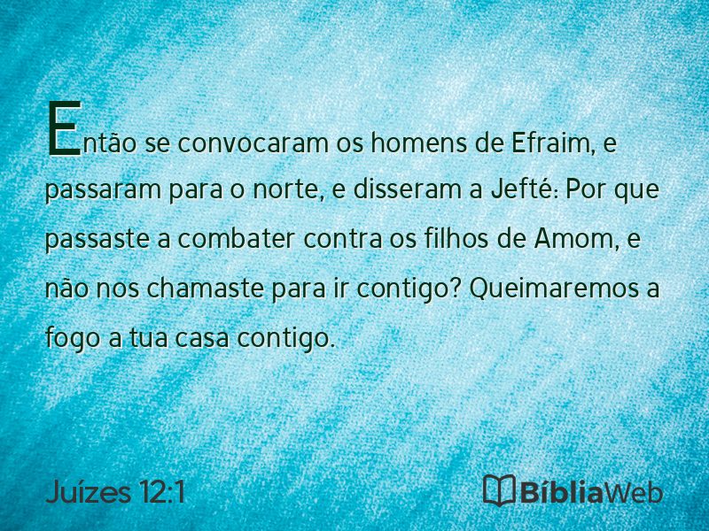 Juízes 12:1 em imagem para compartilhar