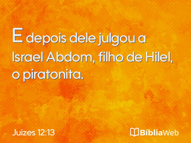 Juízes 12:13 em imagem para compartilhar