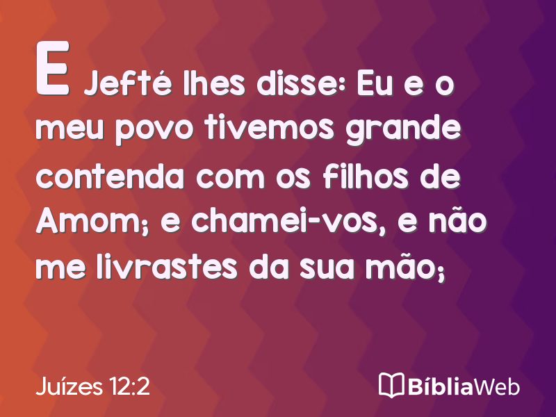 Juízes 12:2 em imagem para compartilhar