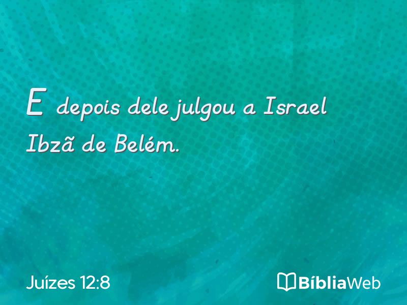 Juízes 12:8 em imagem para compartilhar