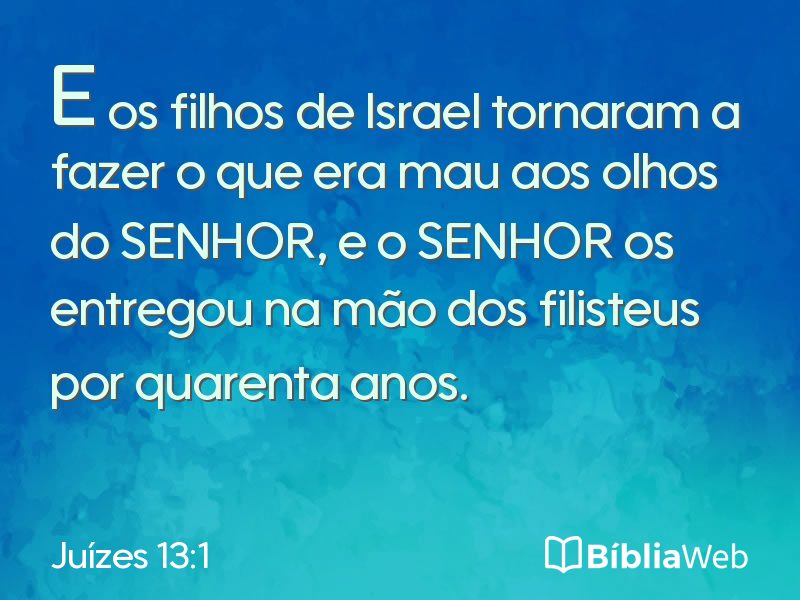 Juízes 13:1 em imagem para compartilhar