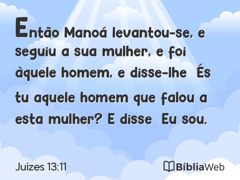 Juízes 13:11 em imagem para compartilhar