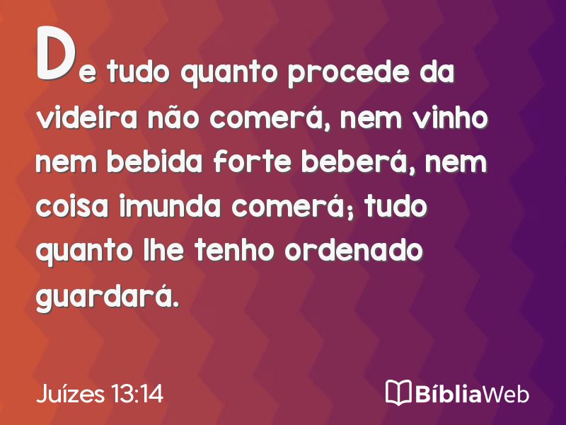 Juízes 13:14 em imagem para compartilhar