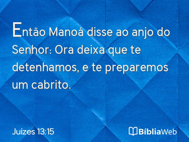 Juízes 13:15 em imagem para compartilhar