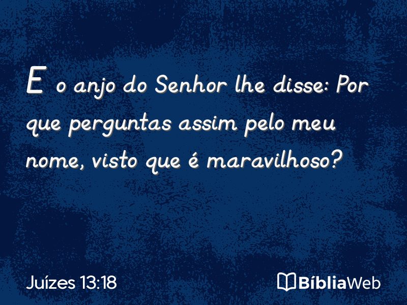 Juízes 13:18 em imagem para compartilhar