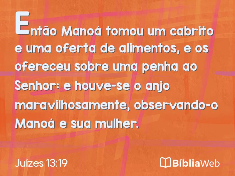 Juízes 13:19 em imagem para compartilhar
