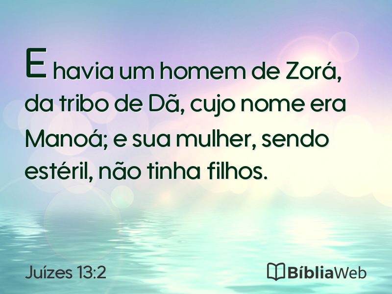 Juízes 13:2 em imagem para compartilhar