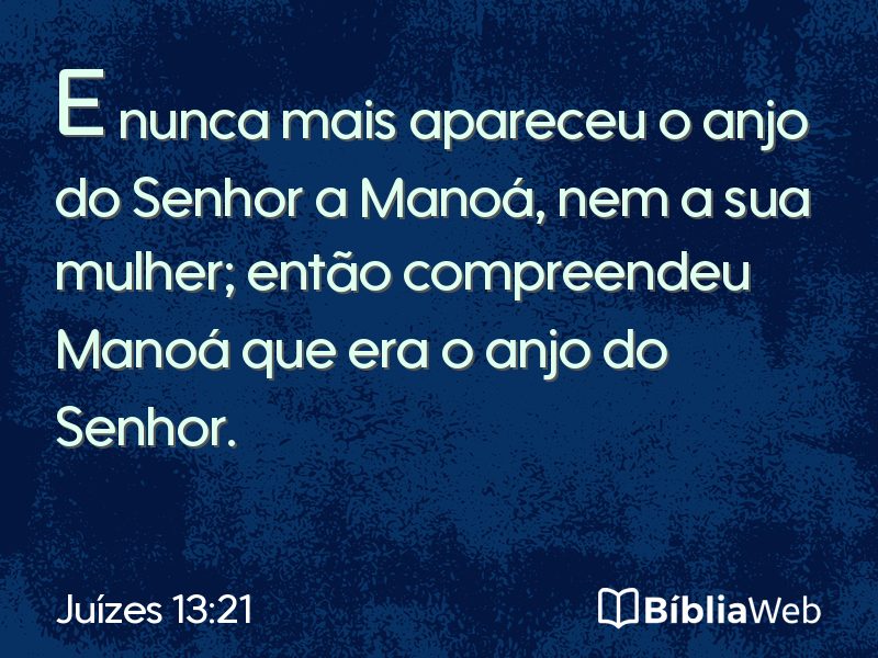 Juízes 13:21 em imagem para compartilhar