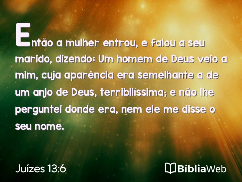 Juízes 13:6 em imagem para compartilhar