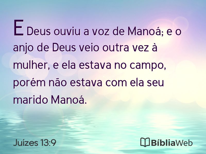 Juízes 13:9 em imagem para compartilhar