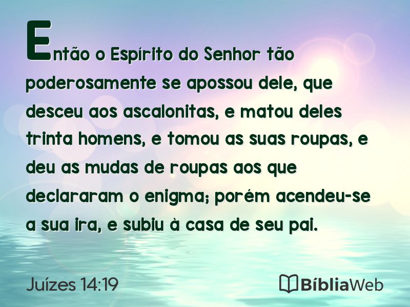 Juízes 14:19 em imagem para compartilhar