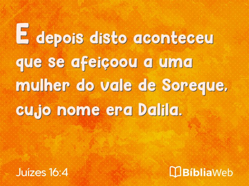 Juízes 16:4 em imagem para compartilhar