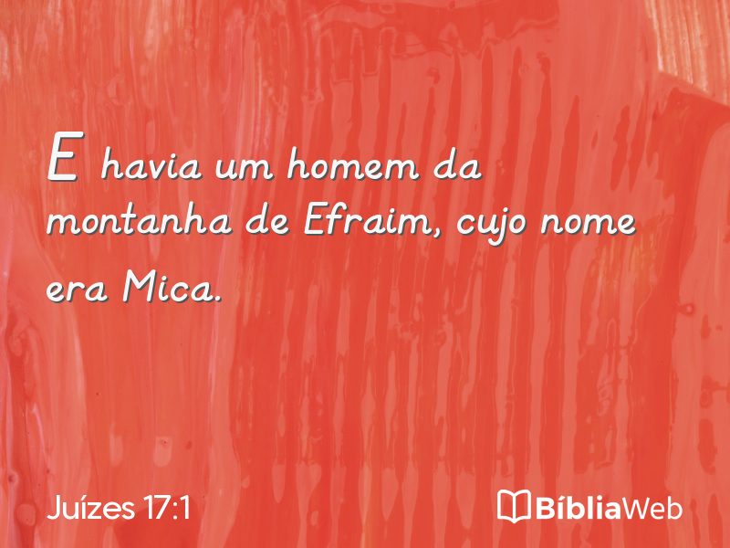 Juízes 17:1 em imagem para compartilhar