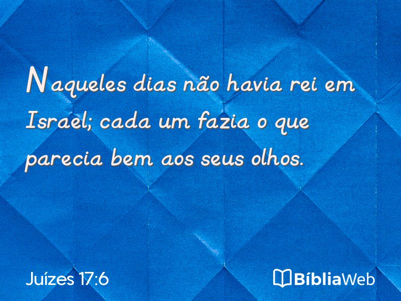 Juízes 17:6 em imagem para compartilhar