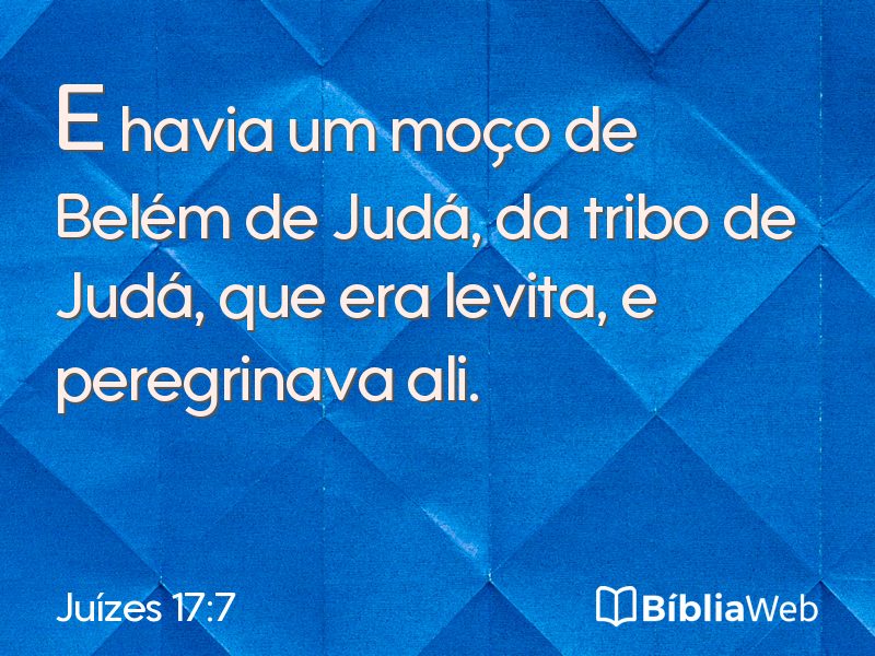 Juízes 17:7 em imagem para compartilhar