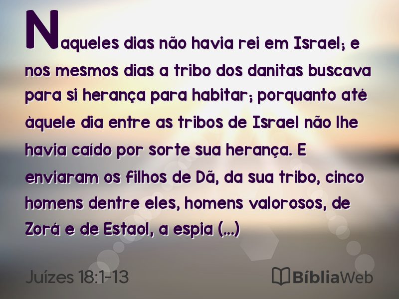 Juízes 18:1-13 em imagem para compartilhar