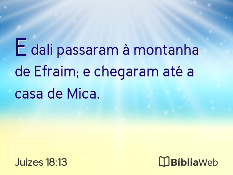 Juízes 18:13 em imagem para compartilhar