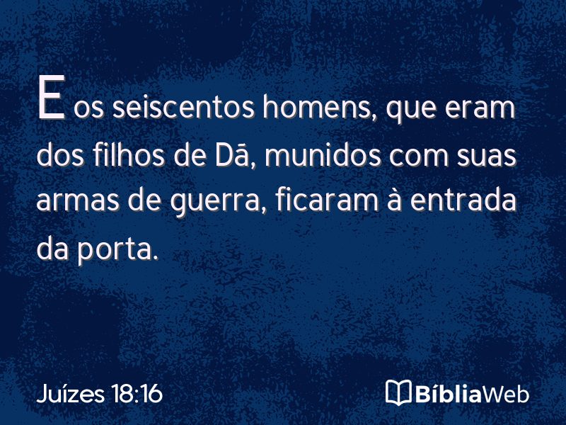 Juízes 18:16 em imagem para compartilhar
