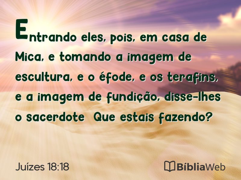 Juízes 18:18 em imagem para compartilhar