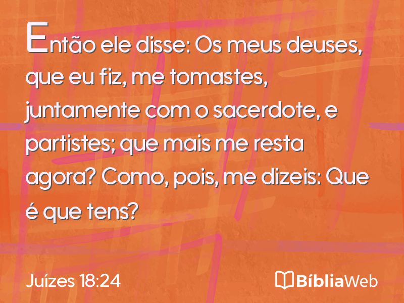 Juízes 18:24 em imagem para compartilhar
