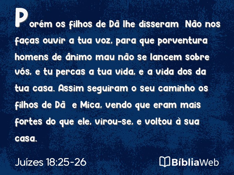 Juízes 18:25-26 em imagem para compartilhar