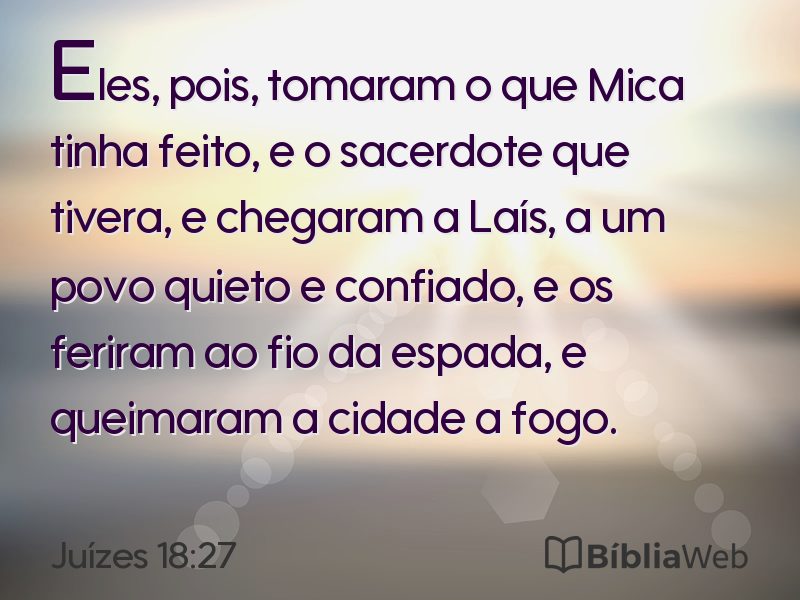 Juízes 18:27 em imagem para compartilhar