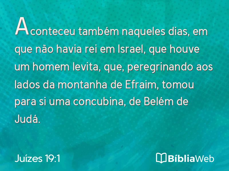Juízes 19:1 em imagem para compartilhar