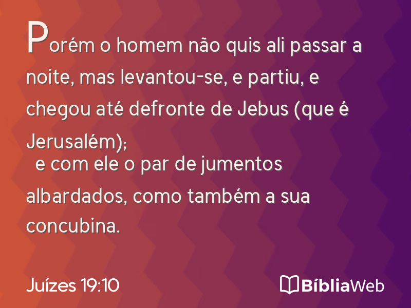 Juízes 19:10 em imagem para compartilhar