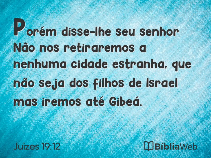 Juízes 19:12 em imagem para compartilhar