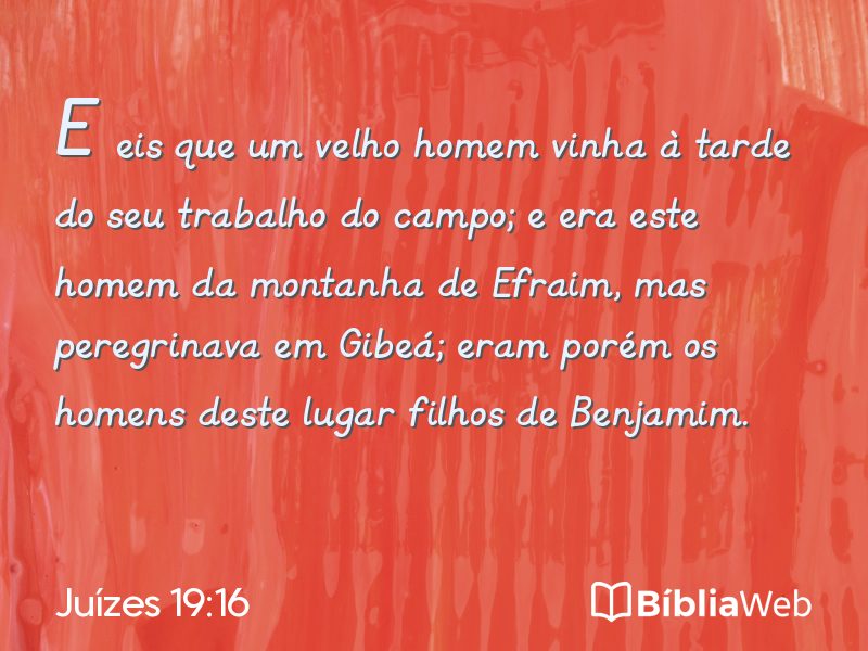 Juízes 19:16 em imagem para compartilhar