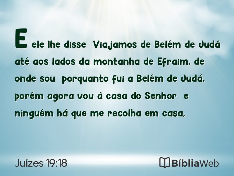 Juízes 19:18 em imagem para compartilhar