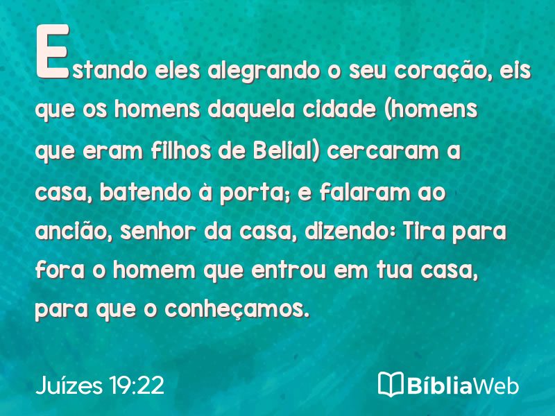 Juízes 19:22 em imagem para compartilhar