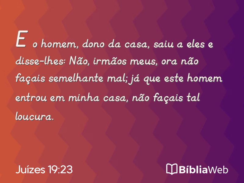 Juízes 19:23 em imagem para compartilhar