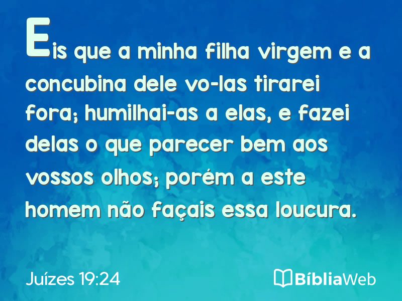 Juízes 19:24 em imagem para compartilhar
